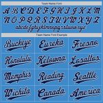 Personalized Powder Blue Navy-White Authentic Baseball Jersey