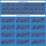Personalized Powder Blue Navy-White Authentic Sleeveless Baseball Jersey Team Custom Name and Number