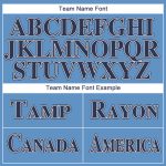 Personalized Powder Blue Navy-White Baseball Jersey Team Custom Name and Number