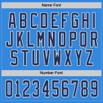 Personalized Powder Blue Navy-White Hockey Jersey Team Custom Name and Number