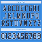 Personalized Powder Blue Navy-White Mesh Authentic Football Jersey