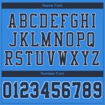 Personalized Powder Blue Navy-White Mesh Authentic Football Jersey Team Custom Name and Number