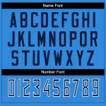 Personalized Powder Blue Navy-White Mesh Split Fashion Football Jersey Team Custom Name and Number