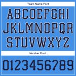 Personalized Powder Blue Navy-White Stitched Adjustable Snapback Hat Team Custom Name and Number