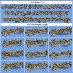 Personalized Powder Blue Old Gold-Navy Authentic Baseball Jersey Team Custom Name and Number