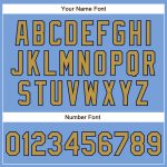 Personalized Powder Blue Old Gold-Navy Authentic Baseball Jersey Team Custom Name and Number