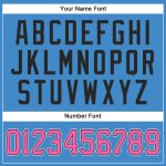 Personalized Powder Blue Pink-Black Authentic Baseball Jersey Team Custom Name and Number