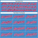 Personalized Powder Blue Pink-Black Authentic Baseball Jersey Team Custom Name and Number