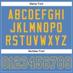 Personalized Powder Blue Powder Blue-Gold Mesh Authentic Football Jersey Team Custom Name and Number