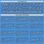 Personalized Powder Blue Powder Blue-Navy Authentic Baseball Jersey