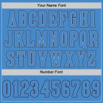 Personalized Powder Blue Powder Blue-Navy Authentic Baseball Jersey