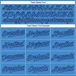 Personalized Powder Blue Powder Blue-Navy Authentic Baseball Jersey Team Custom Name and Number
