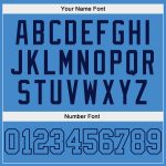 Personalized Powder Blue Powder Blue-Navy Authentic Baseball Jersey Team Custom Name and Number
