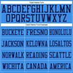 Personalized Powder Blue Powder Blue-Navy Mesh Authentic Football Jersey Team Custom Name and Number