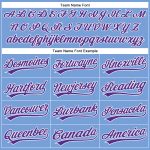 Personalized Powder Blue Purple-White Authentic Baseball Jersey