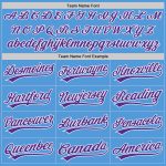 Personalized Powder Blue Purple-White Performance Vapor Golf Polo Shirt Team Custom Name and Number