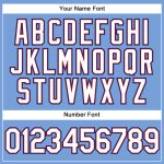 Personalized Powder Blue Red Pinstripe White-Royal Authentic Baseball Jersey Team Custom Name and Number
