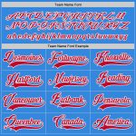 Personalized Powder Blue Red-White Hockey Jersey Team Custom Name and Number