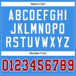 Personalized Powder Blue Red-White Mesh Authentic Football Jersey Team Custom Name and Number