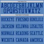Personalized Powder Blue Royal Mesh Authentic Football Jersey Team Custom Name and Number