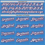 Personalized Powder Blue Royal-Red Authentic Sleeveless Baseball Jersey Team Custom Name and Number