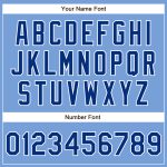 Personalized Powder Blue Royal-White Authentic Baseball Jersey