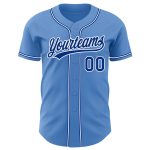 Personalized Powder Blue Royal-White Authentic Baseball Jersey
