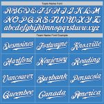 Personalized Powder Blue Royal-White Authentic Baseball Jersey Team Custom Name and Number