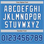 Personalized Powder Blue Royal-White Authentic Baseball Jersey Team Custom Name and Number