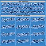 Personalized Powder Blue Royal-White Authentic Sleeveless Baseball Jersey Team Custom Name and Number