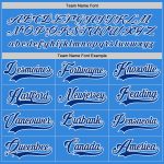 Personalized Powder Blue Royal-White Hockey Jersey Team Custom Name and Number