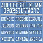 Personalized Powder Blue Royal-White Mesh Authentic Football Jersey
