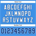 Personalized Powder Blue Royal-White Mesh Authentic Football Jersey Team Custom Name and Number