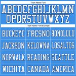 Personalized Powder Blue Royal-White Mesh Authentic Football Jersey Team Custom Name and Number