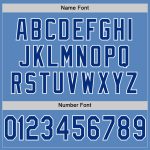 Personalized Powder Blue Royal-White Mesh Authentic Football Jersey