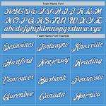 Personalized Powder Blue Royal-White Performance T-Shirt Team Custom Name and Number