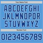 Personalized Powder Blue Royal-White Performance Vapor Golf Polo Shirt Team Custom Name and Number