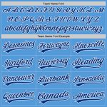 Personalized Powder Blue Royal-White Performance Vapor Golf Polo Shirt Team Custom Name and Number