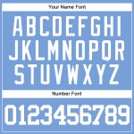 Personalized Powder Blue White Authentic Baseball Jersey Team Custom Name and Number