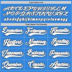 Personalized Powder Blue White-Black Hockey Jersey Team Custom Name and Number