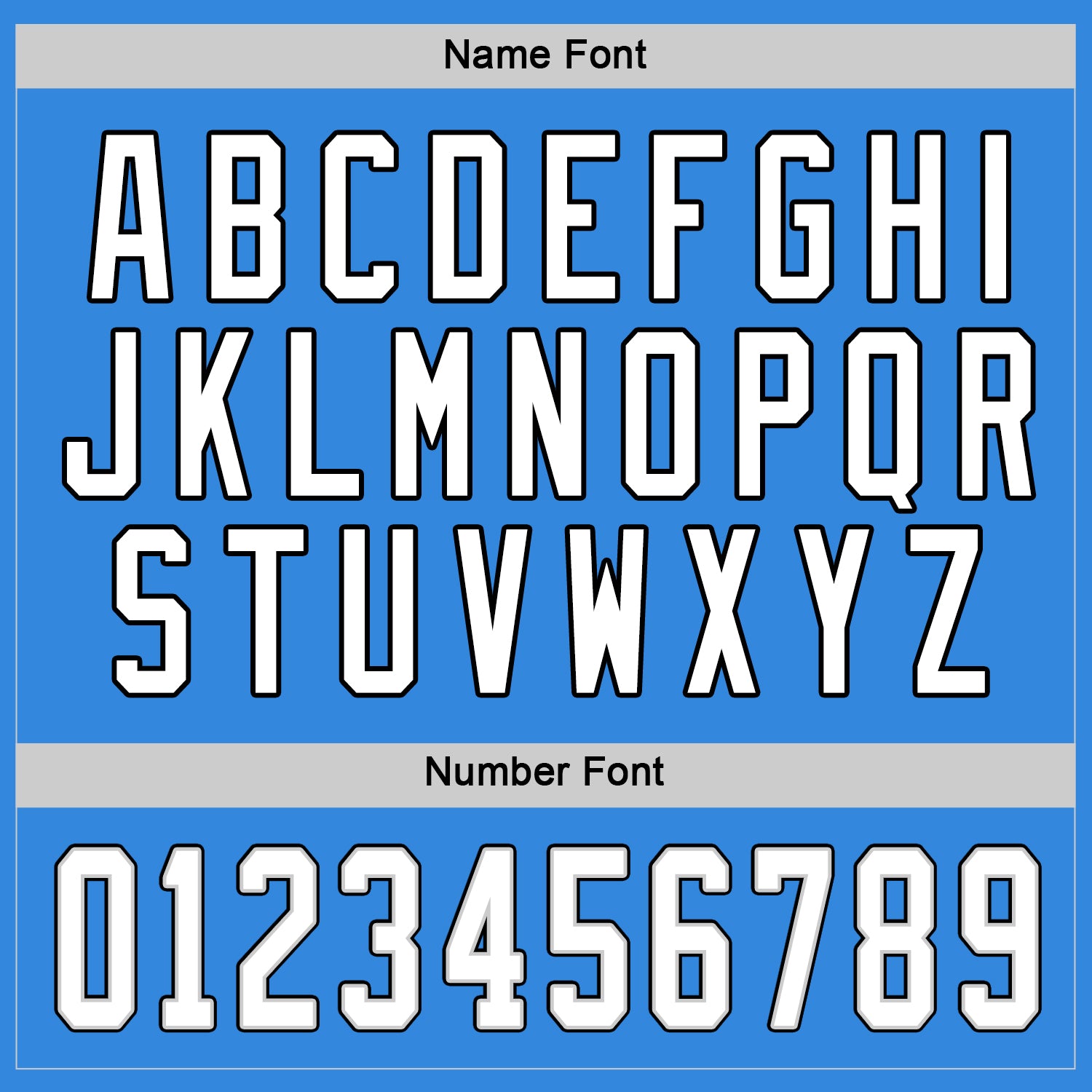 Personalized Powder Blue White-Black Hockey Jersey Team Custom Name and Number Personalized Powder Blue White-Black Hockey Jersey Team Custom Name and Number - Image 3