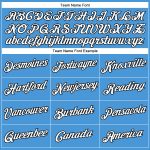 Personalized Powder Blue White-Black Performance T-Shirt Team Custom Name and Number