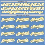 Personalized Powder Blue White-Gold Authentic Two Tone Baseball Jersey Team Custom Name and Number