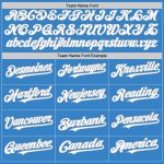 Personalized Powder Blue White-Gray Authentic Sleeveless Baseball Jersey Team Custom Name and Number