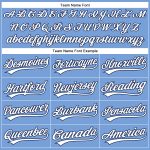 Personalized Powder Blue White-Navy Authentic Baseball Jersey