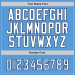 Personalized Powder Blue White-Navy Authentic Baseball Jersey Team Custom Name and Number