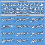 Personalized Powder Blue White-Navy Authentic Baseball Jersey Team Custom Name and Number