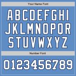 Personalized Powder Blue White-Navy Authentic Two Tone Baseball Jersey Team Custom Name and Number
