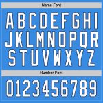 Personalized Powder Blue White-Navy Hockey Jersey Team Custom Name and Number