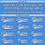 Personalized Powder Blue White-Navy Hockey Jersey Team Custom Name and Number